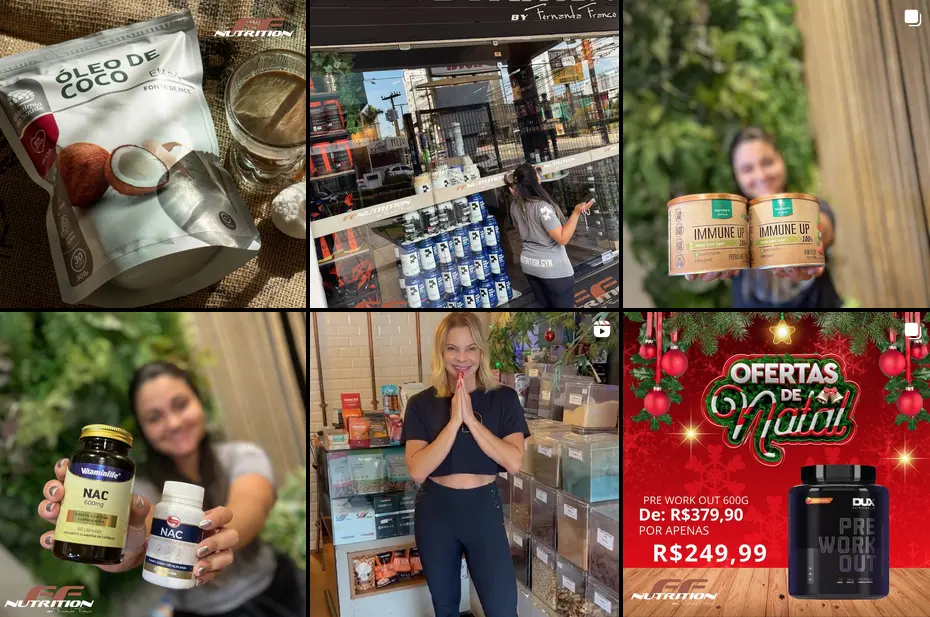 Perfil da FF Nutrition no Instagram